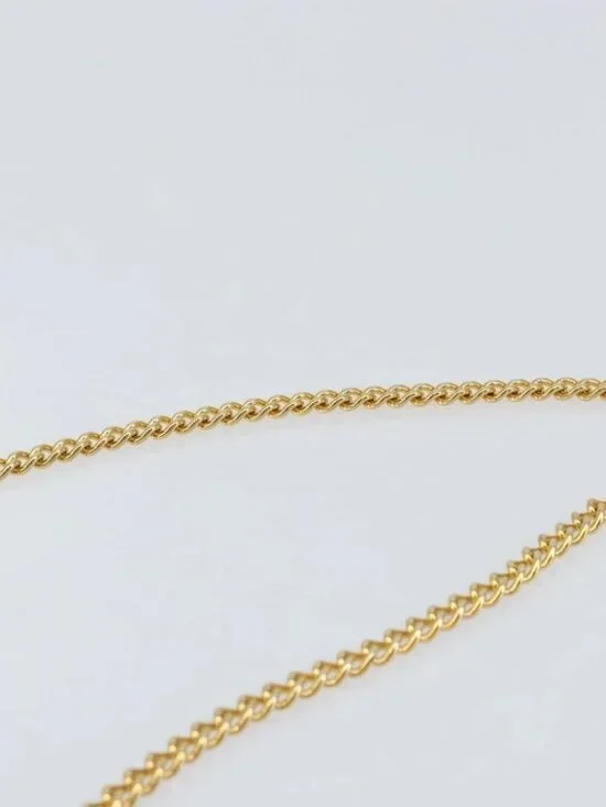 Christian Dior Honeycomb Canvas Chain Shoulder Bag PVC Black Gold Auth - Picture 13 of 15